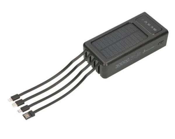 Портативний акумулятор Extralink EPB-093 Black 30000mAh Sola