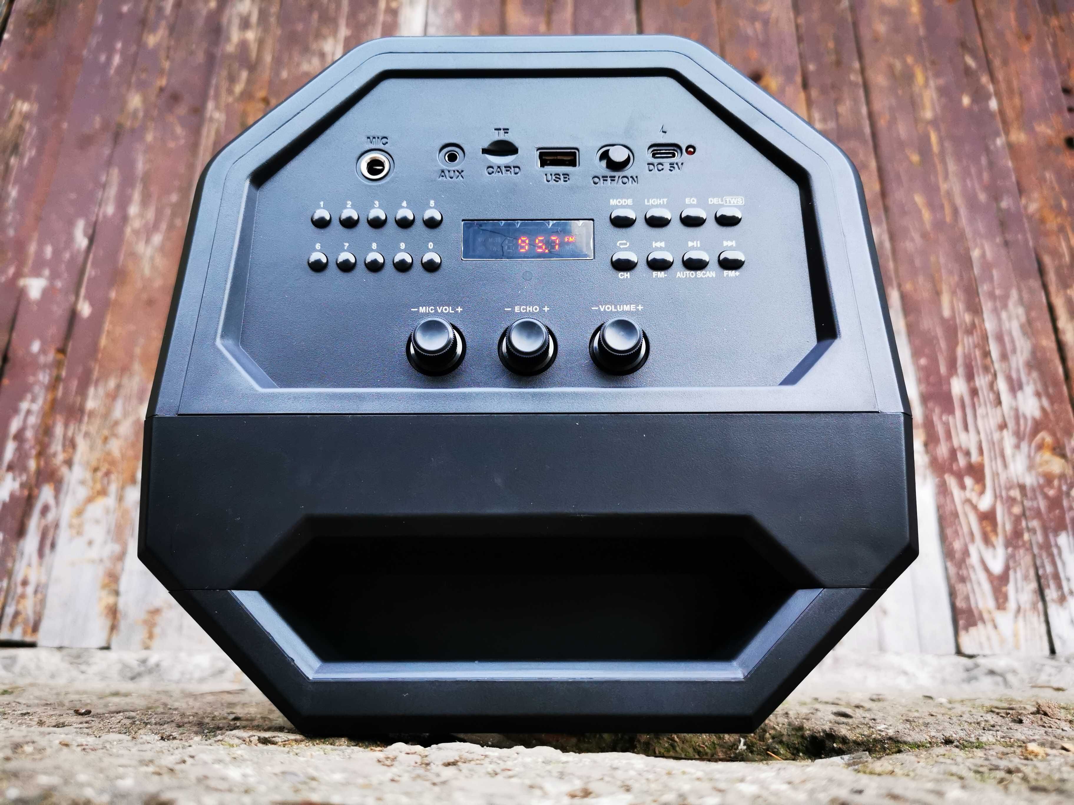 BOOMBOX Radio Wieża Kolumna Nagłośnieniowa SUBWOOFER Głośnik BLUETOOTH