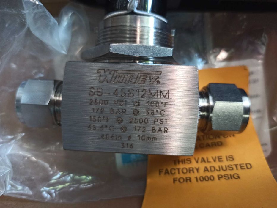 Zawór kulowy WHITE ze stali nierdzewnej SS-45S12MM