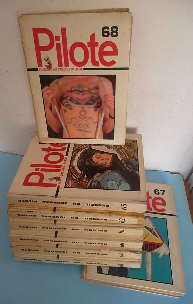 PILOTE - 7 Volumes encadernados desde 1973