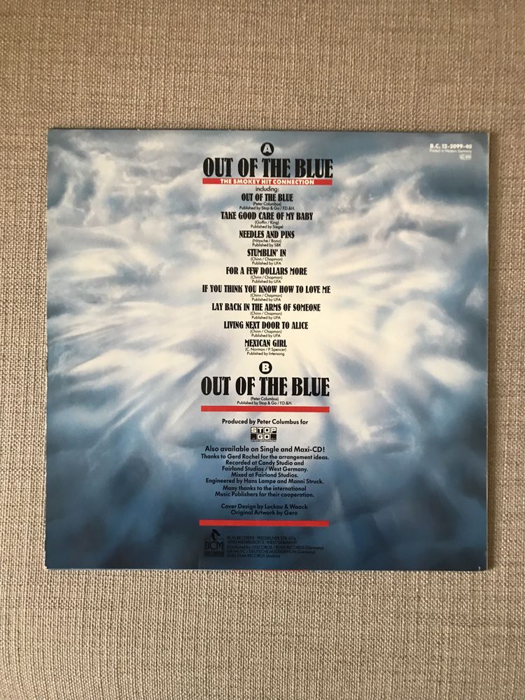 Winyl maxi 12; CUE - Out Of The Blue, największe przeboje grupy Smokie