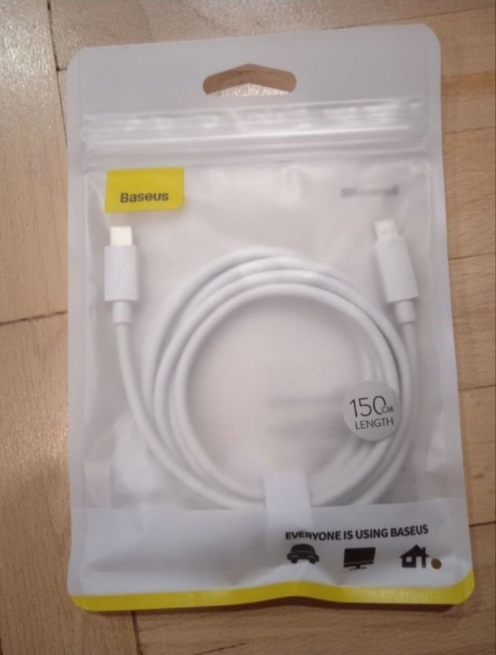 Baseus кабель зарядный 1,5м 20W apple iphone type C PD - lightning