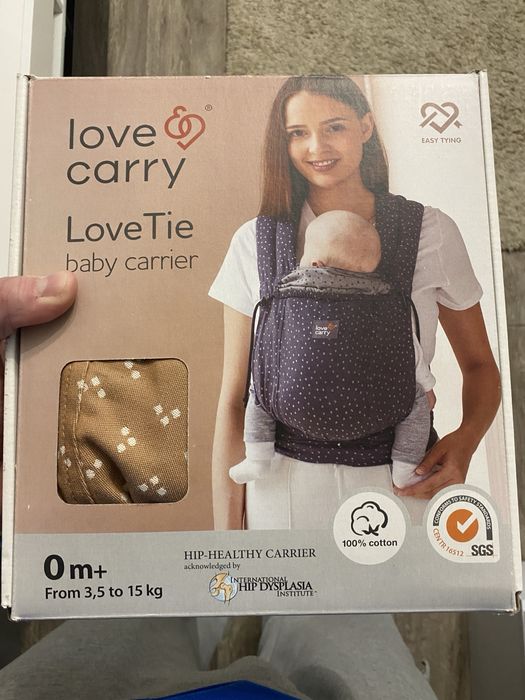 Слінг дитячий 0+ (3-15кг) love and carry love tie baby carrier