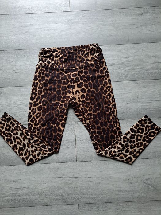 Legginsy panterka wysoki stan rozmiar 36 S