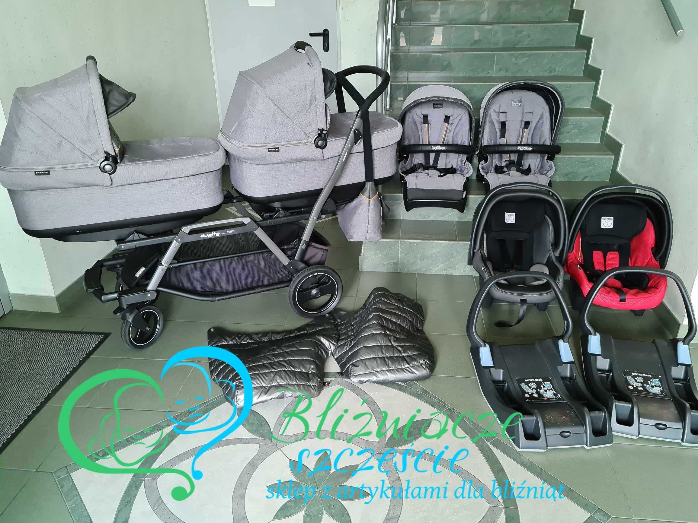 Peg Perego Duette zestaw 4w1 dla bliźniaków KOMIS