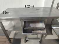 Bancada de inox cafetaria