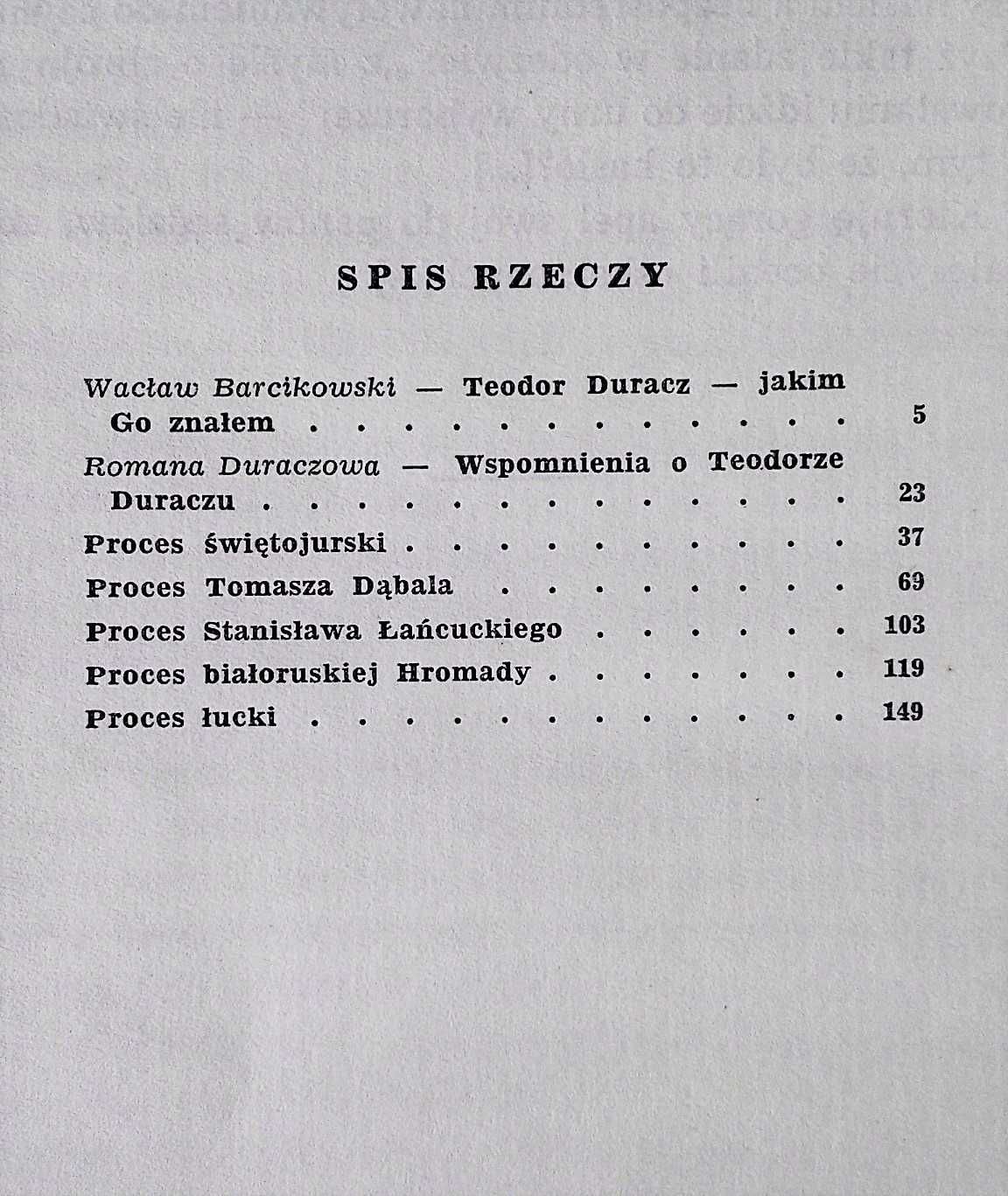 Teodor Duracz - Mowy obrończe, wydanie 1959
