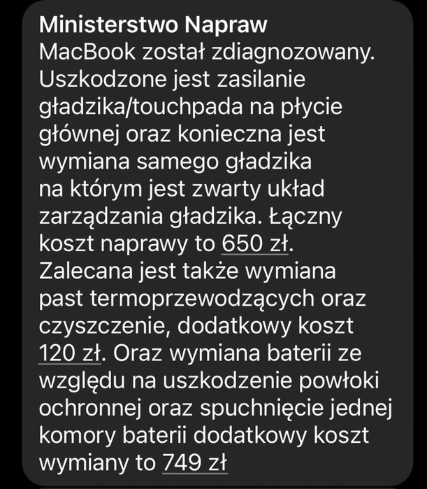 MacBook Pro 15” (2018) — i7 / 16GB RAM / SSD + ładowarka