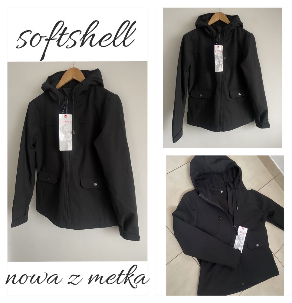 Nowa kurtka softshell techniczna na polarze outdoor
