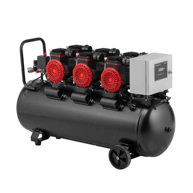 Компресор 100 л, 8 aтм, безмасляний, 2800 об/хв. INTERTOOL PT-0041.
