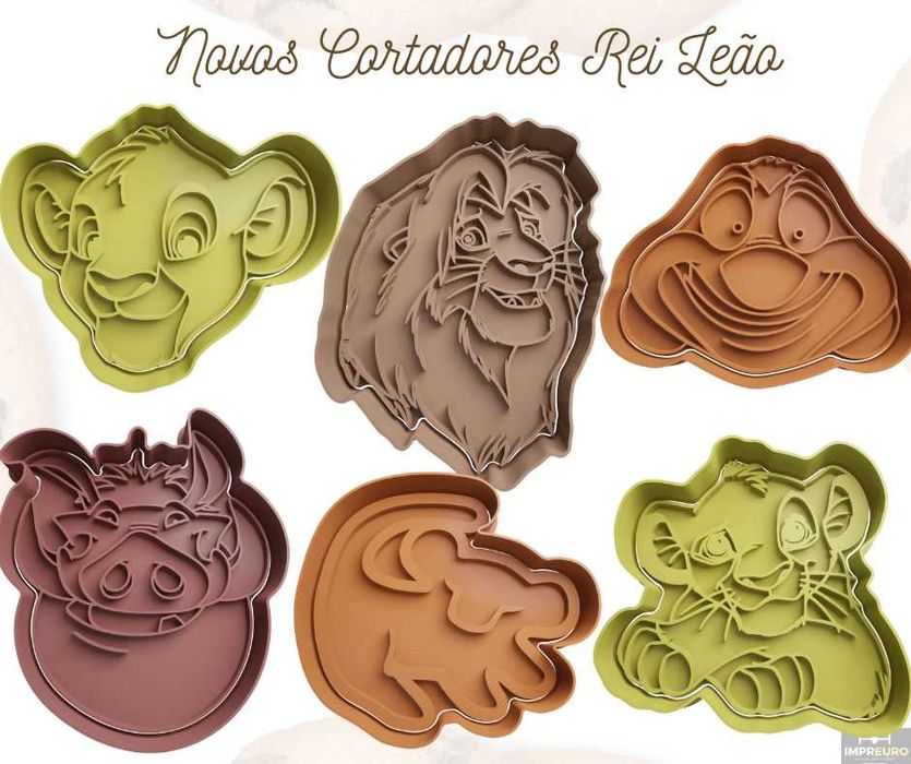 Cortadores de Bolachas VÁRIOS TEMAS - Pack de 6