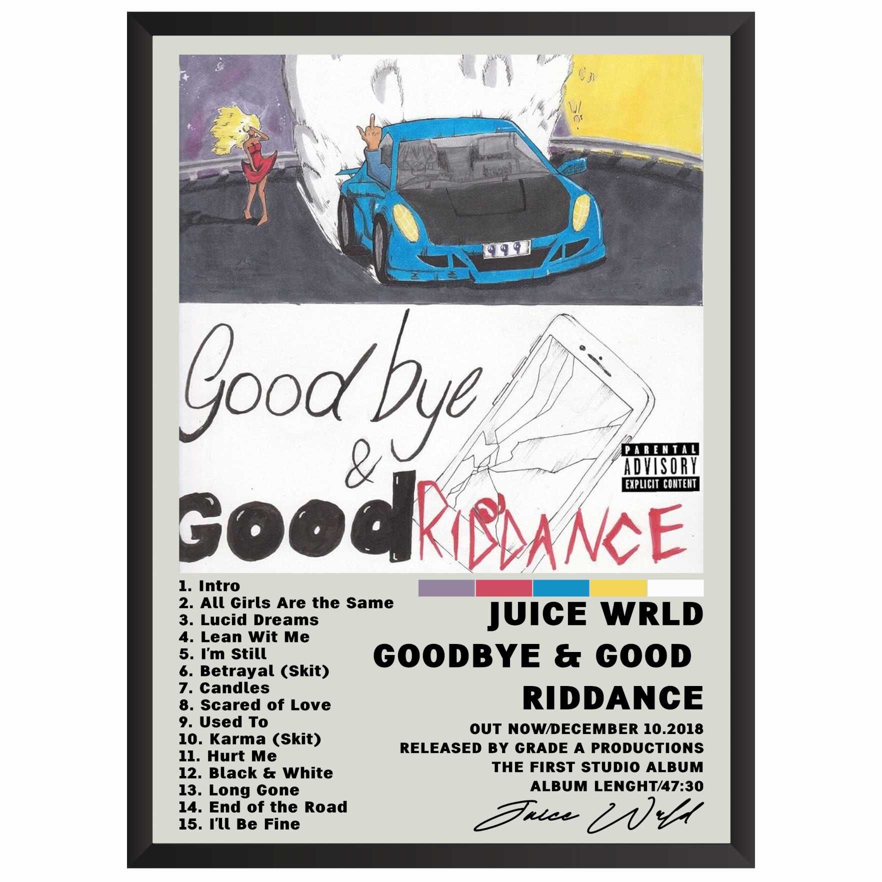 Juice WRLD Goodbye & Good Riddance Plakat Obraz z albumem prezent