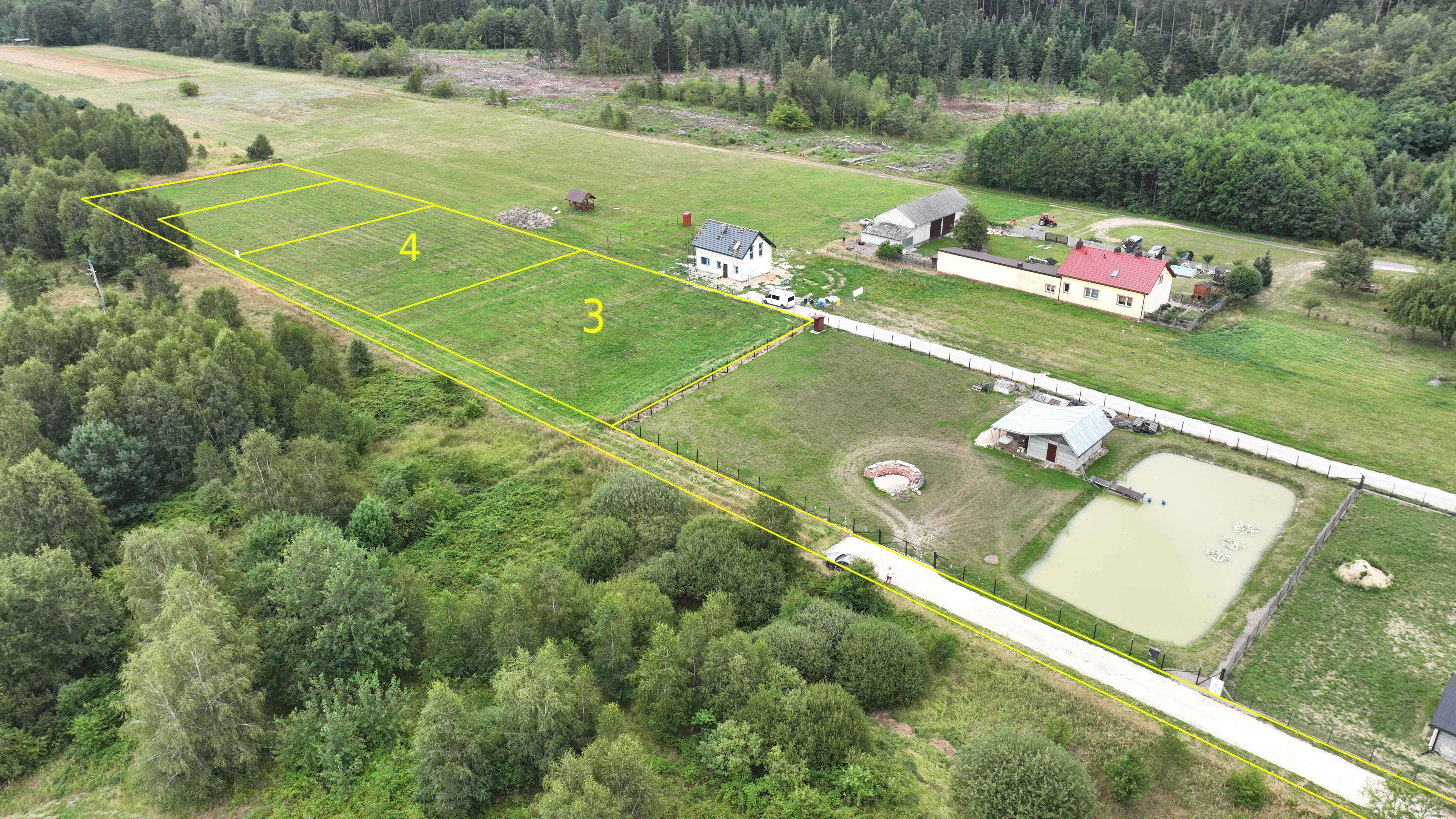 Działka budowlana Kluki - Osina -  WZ 1865m2