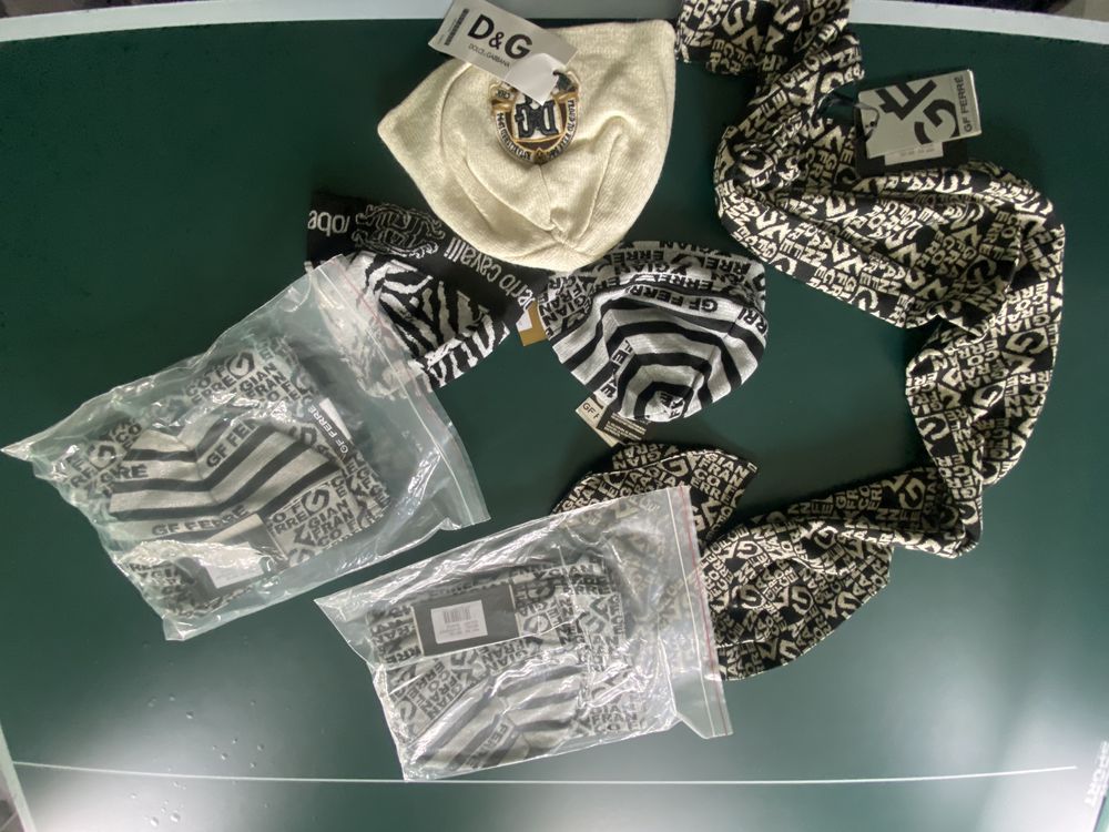 Шапка,шарф(наборы) от GFF,Roberto Cavalli,D&G