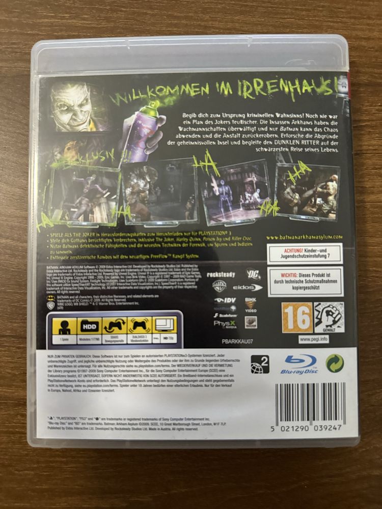 Batman arkham asylum Playstation 3