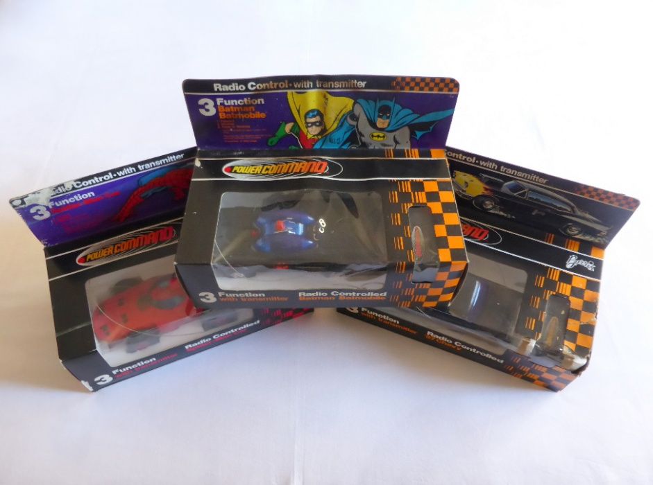 Conjunto carros telecomandados Batman + Spider-Man + 57Chevy de 1979