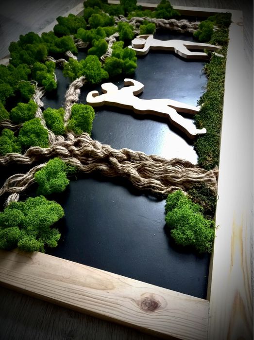 Obraz 103 x 53cm drzewa z mchu Różne rozmiary rosliny do firm biur