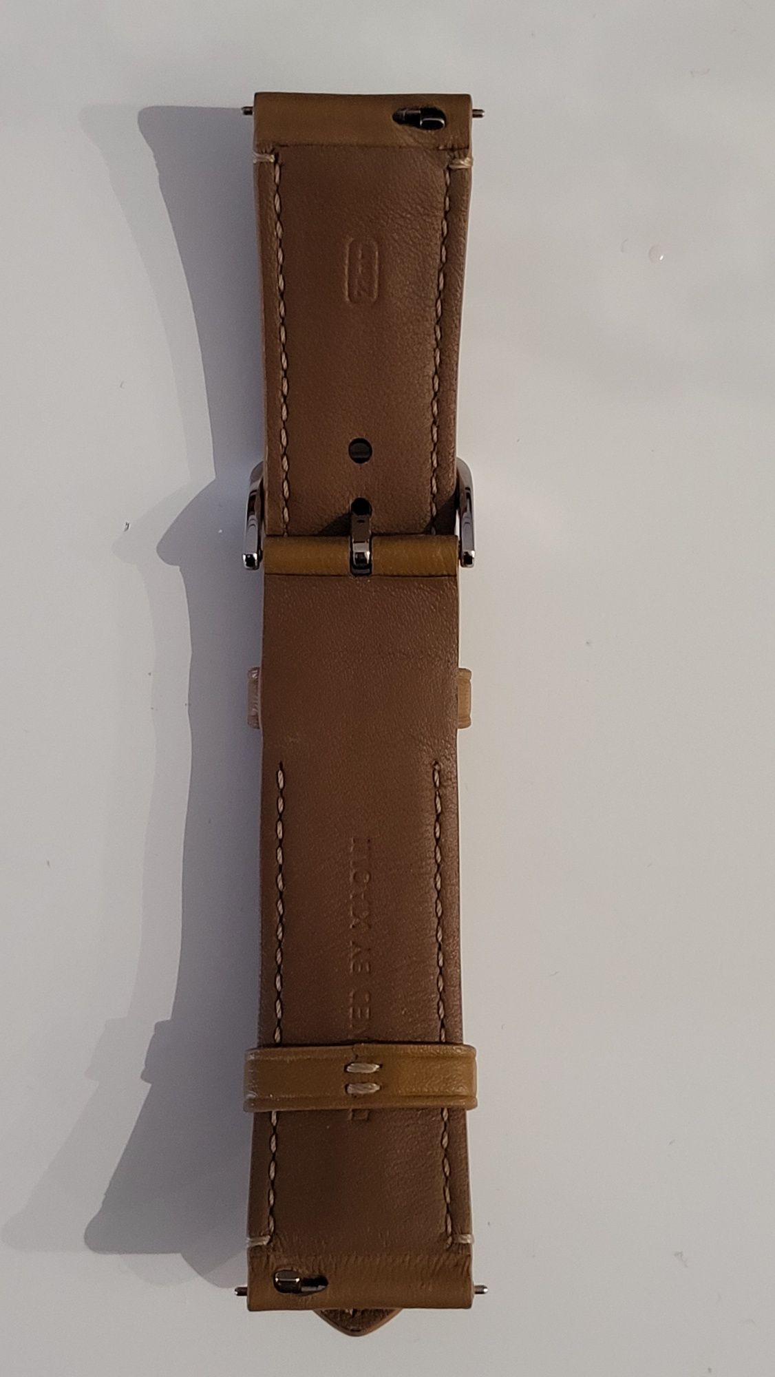 Pasek do zegarka Xiaomi męski 22mm kolor brązowy stan bardzo dobry