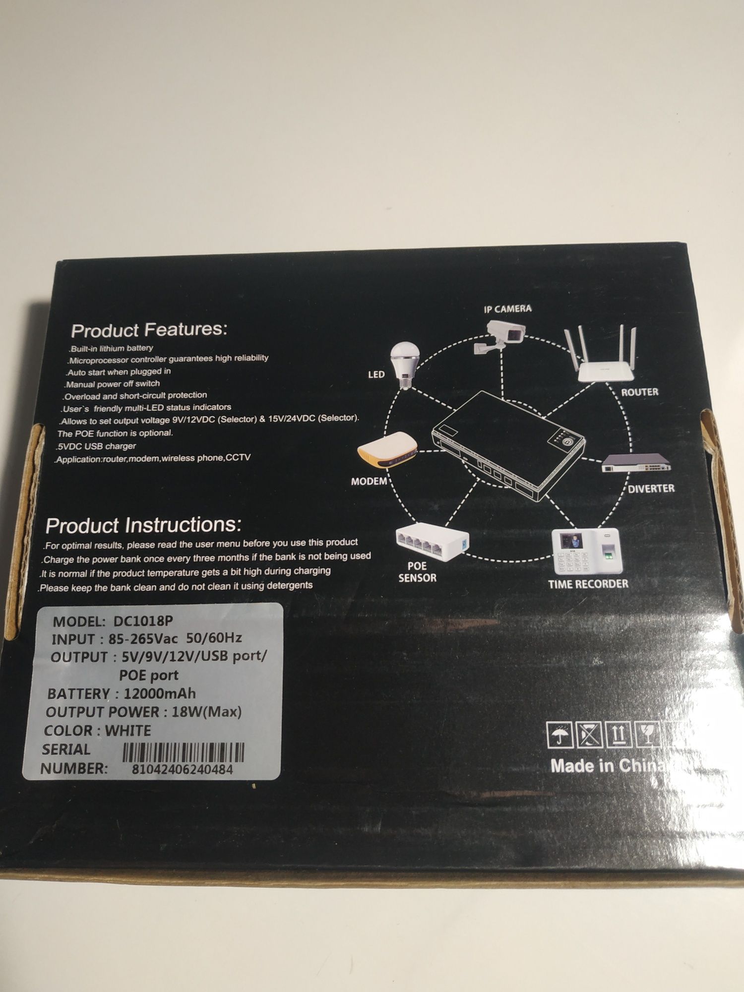 Power Bank,Ups,Повербанк для роутера 12000 mah