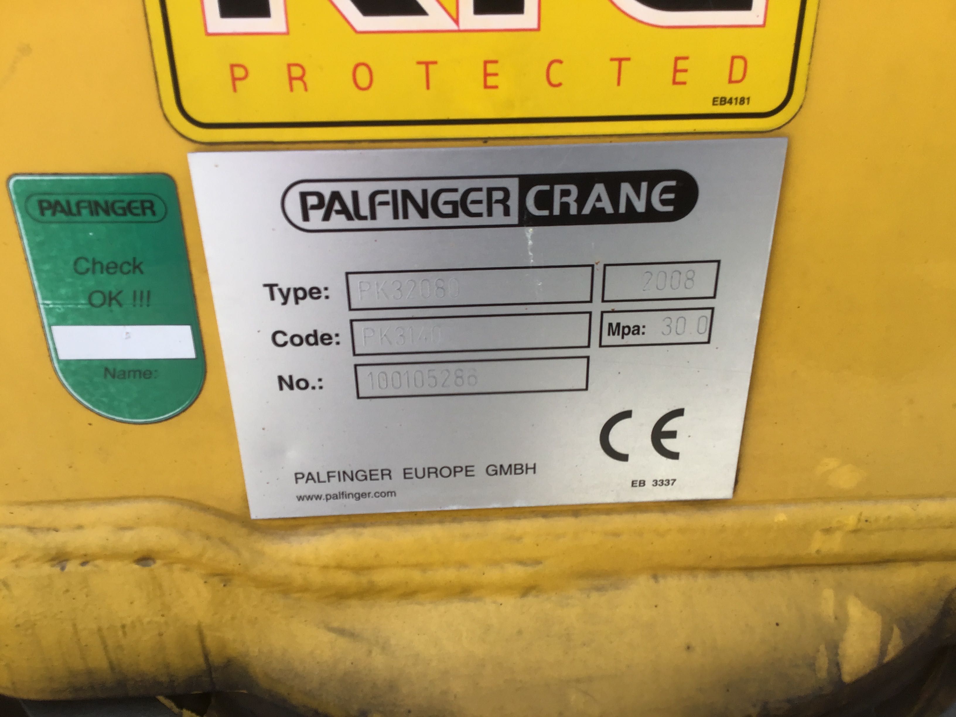 Кран маніпулятор Palfinger 32008. Radio