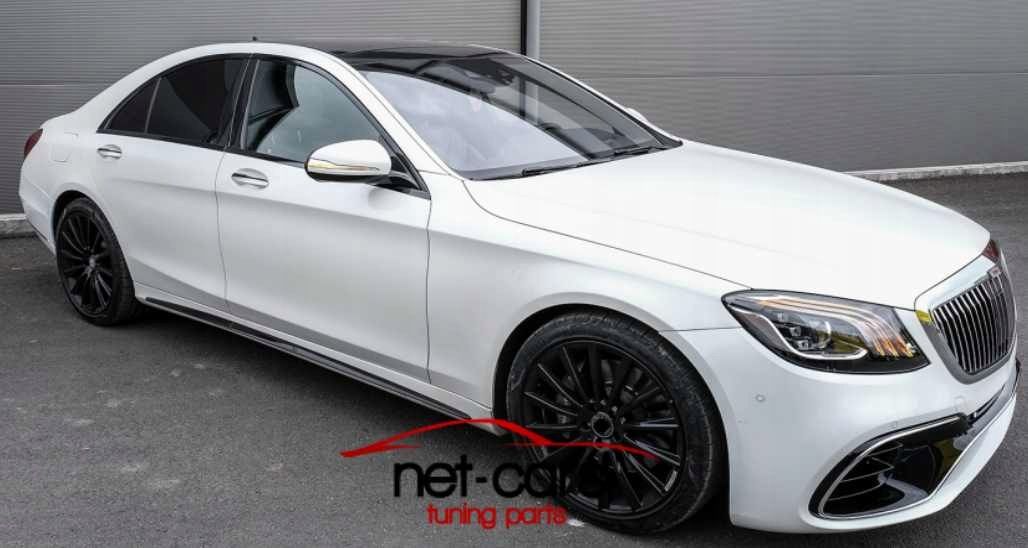 Listwy progowe progi MERCEDES S W222 AMG S63 S65 Long 13-20 czarny poł