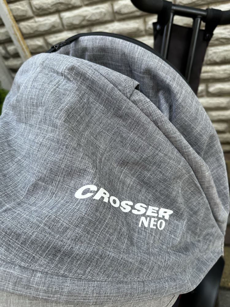 Велосипед - коляска Crosser neo тканина льон