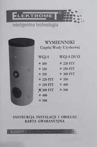 Elektromet wymiennik wody WGJ-S F, bojler do wody IT stojący 300l z gr