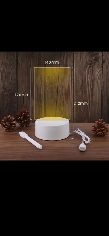 Tablica z lampka led