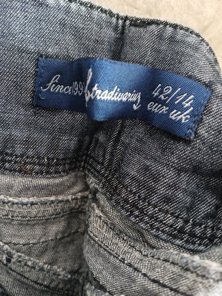 Spodnie alladynki jeansowe 42/Xl