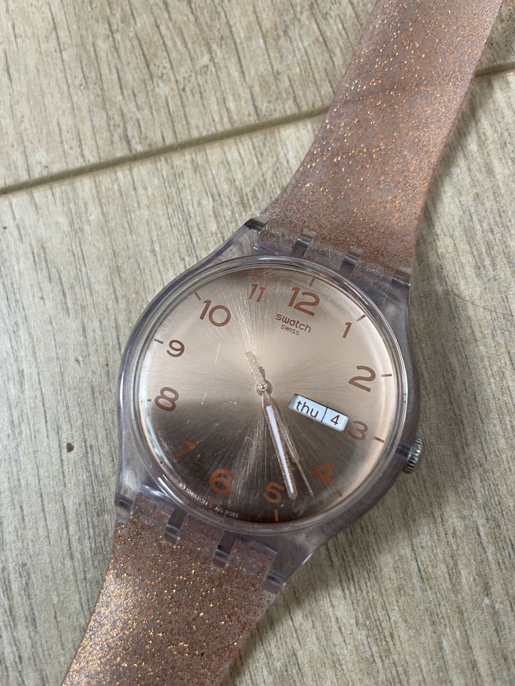 Swatch swiss zegarek brokat