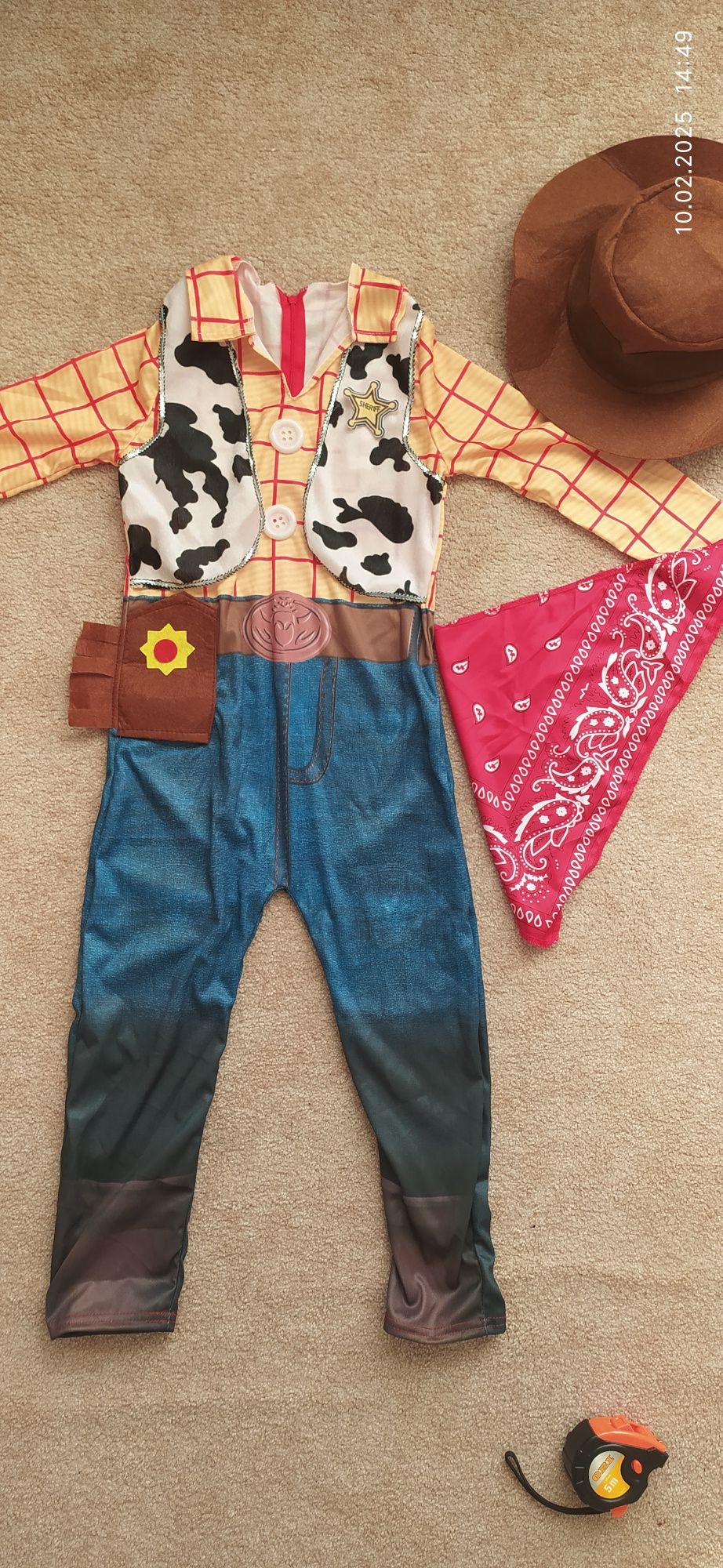 Toy story, chudy, Andy, strój chudego ,kowboj, bal karnawałowy