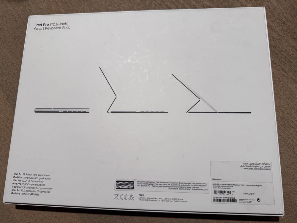 Apple Smart Keyboard Folio do Ipad Pro 12.9" -angielski międzynarodowy