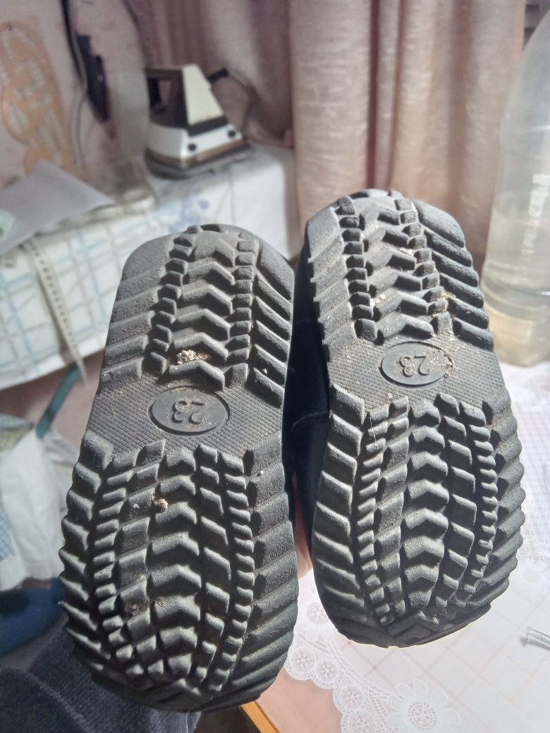 Сапожки зимові,дутіки на овчині -15 см устілка