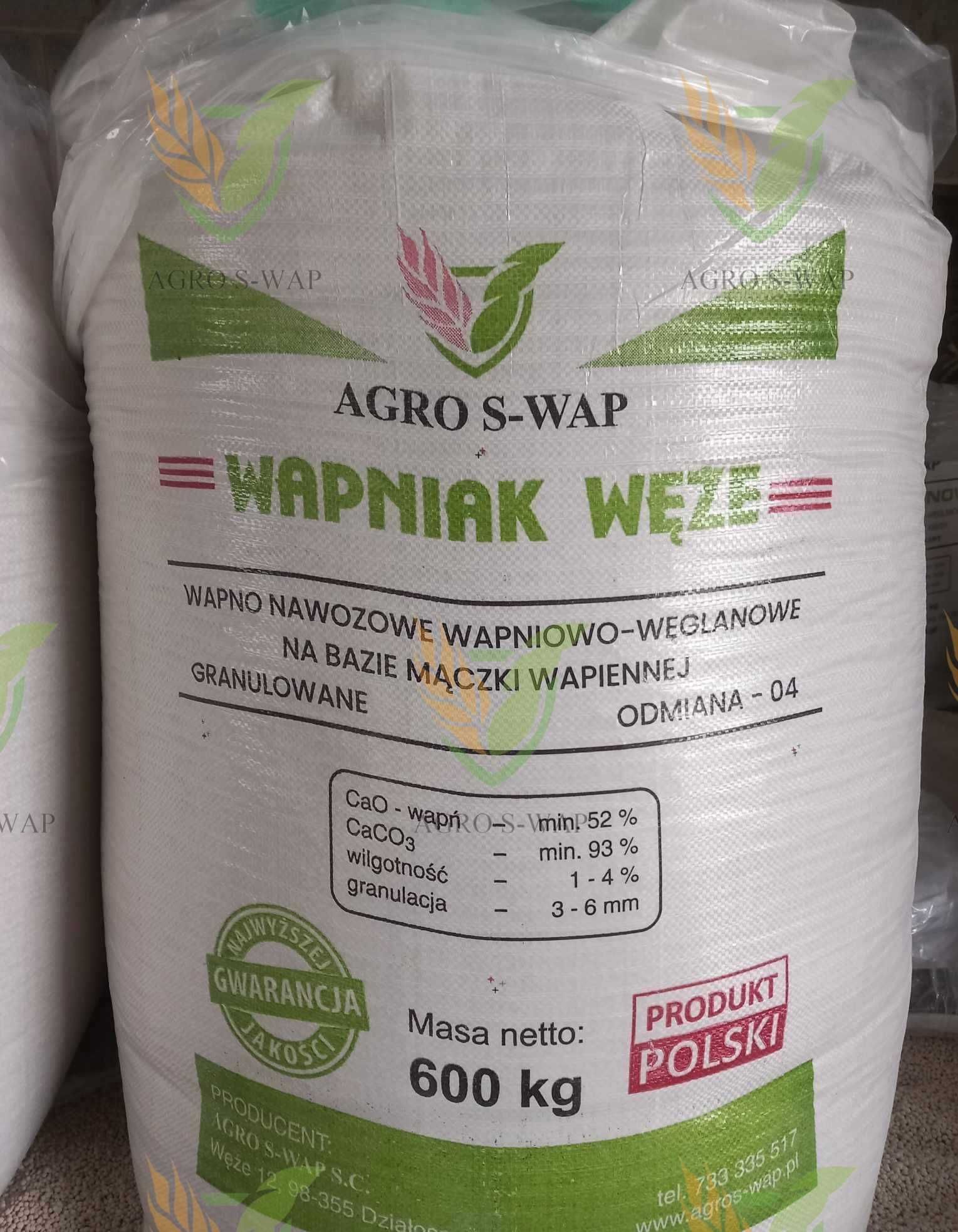 Wapno nawozowe. Granulat.