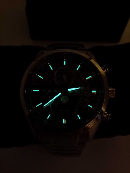Титановый лунник Citizen EcoDrive BY1010-57X вечник сапфир радиосигнал