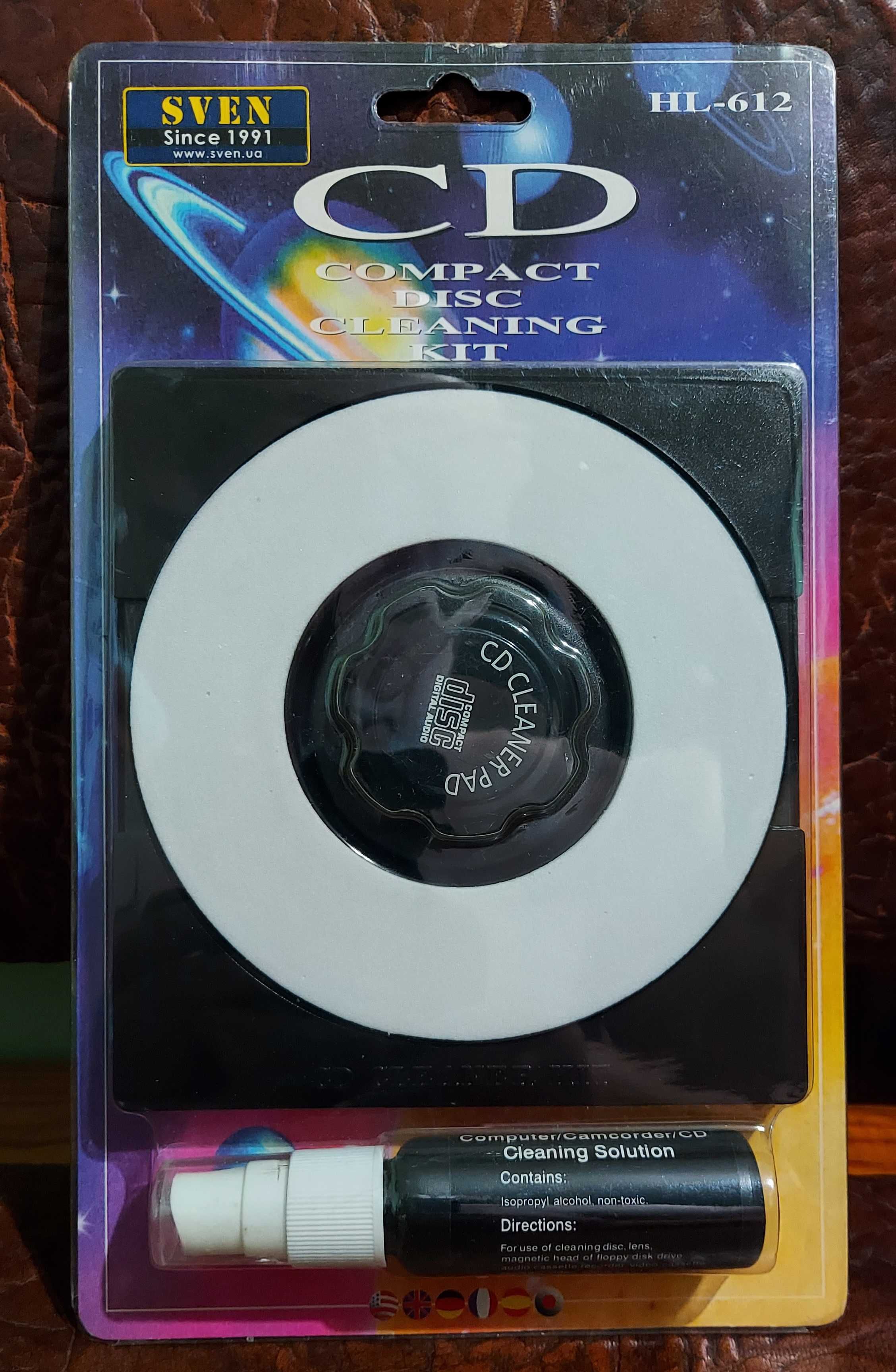 Чистящий набор CD/DVD дисков