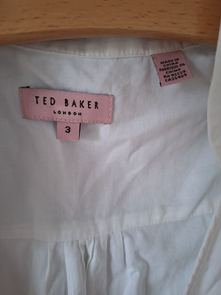 Ted Baker sukienka midi r. 3 38/40 stan idealny M/L biała komunia