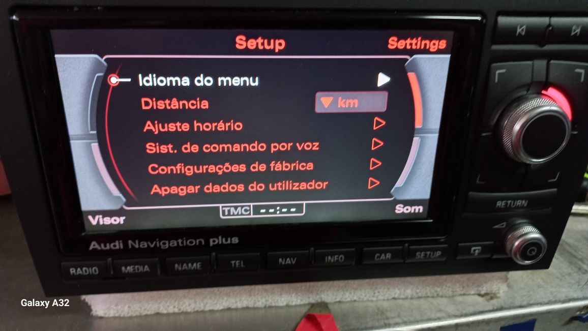 Rádio RNS-E  Audi a3 8p navegação  plus versão  LED