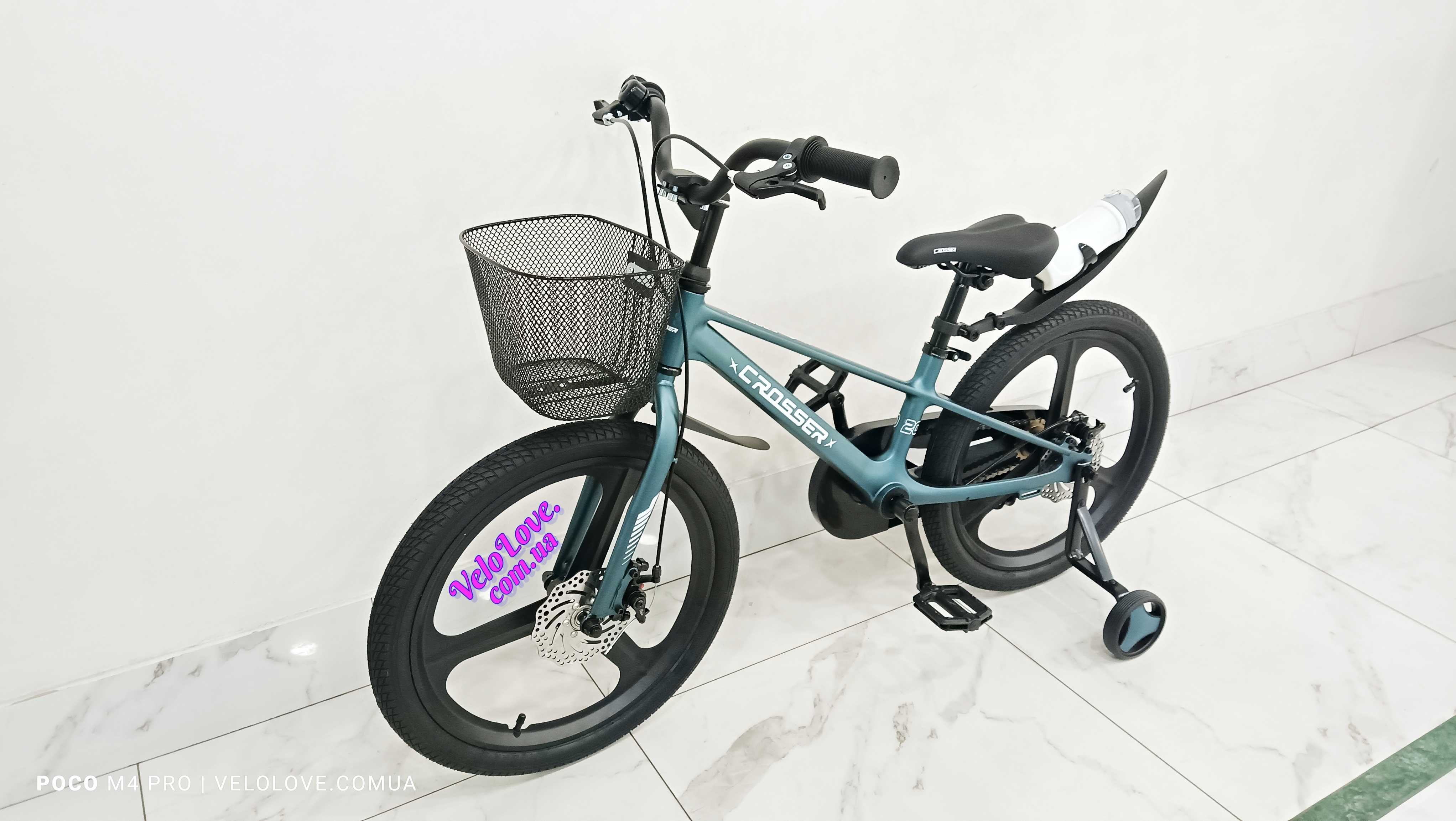 НОВЫЙ Детский легкий магниевый велосипед Crosser, колеса 16" и 20"