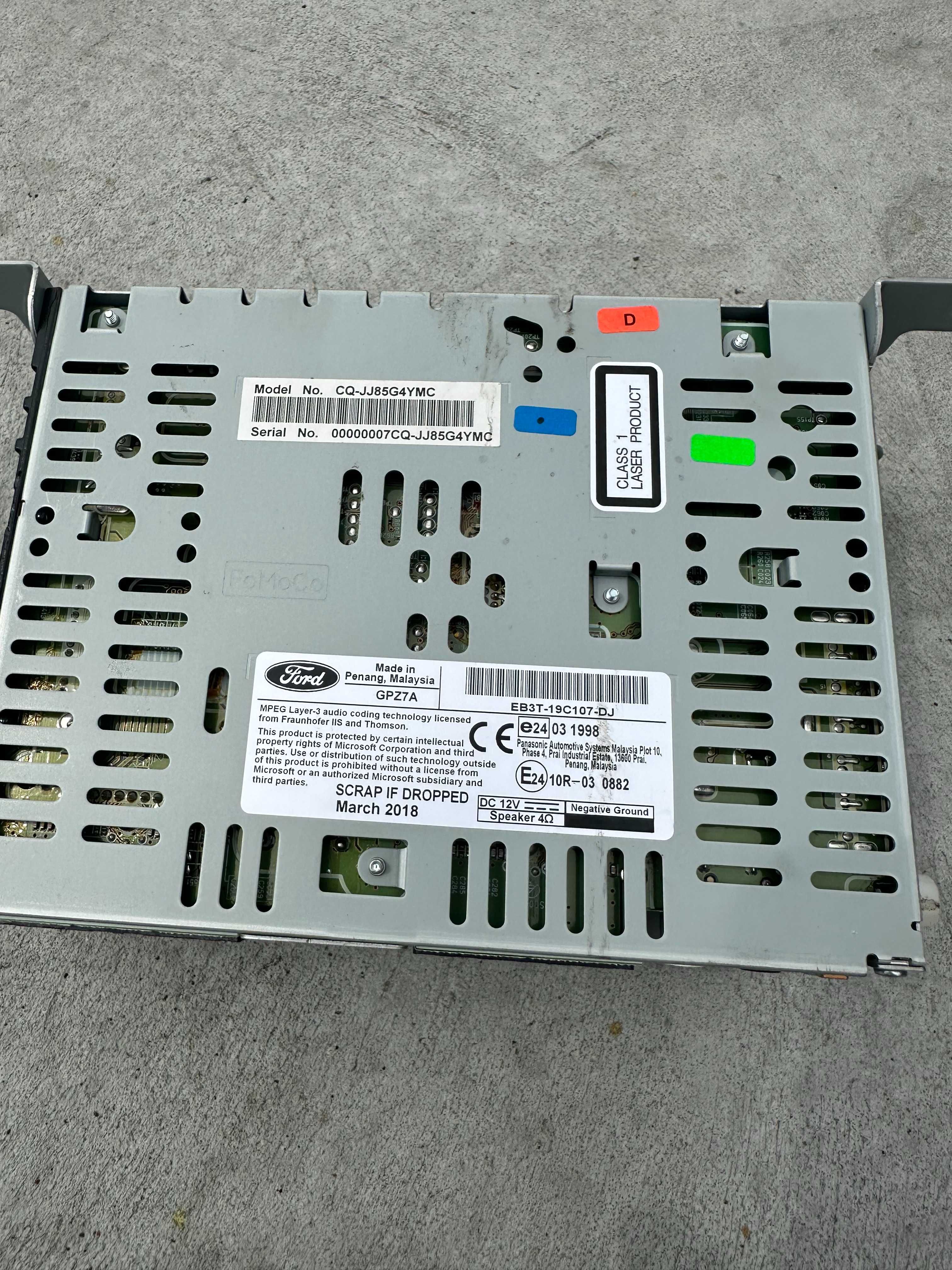 Ford Ranger V 15-20 Radio Fabryczne