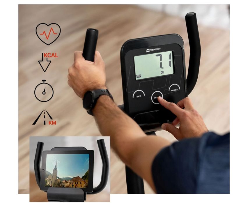 Rower leżący magnetyczny HS-040L czarny-złoty Stan Idealny PROMOCJA!