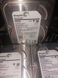 Жесткий диск для компьютера 3TB 3.5" Seagate Barracuda (ST3000dm001)