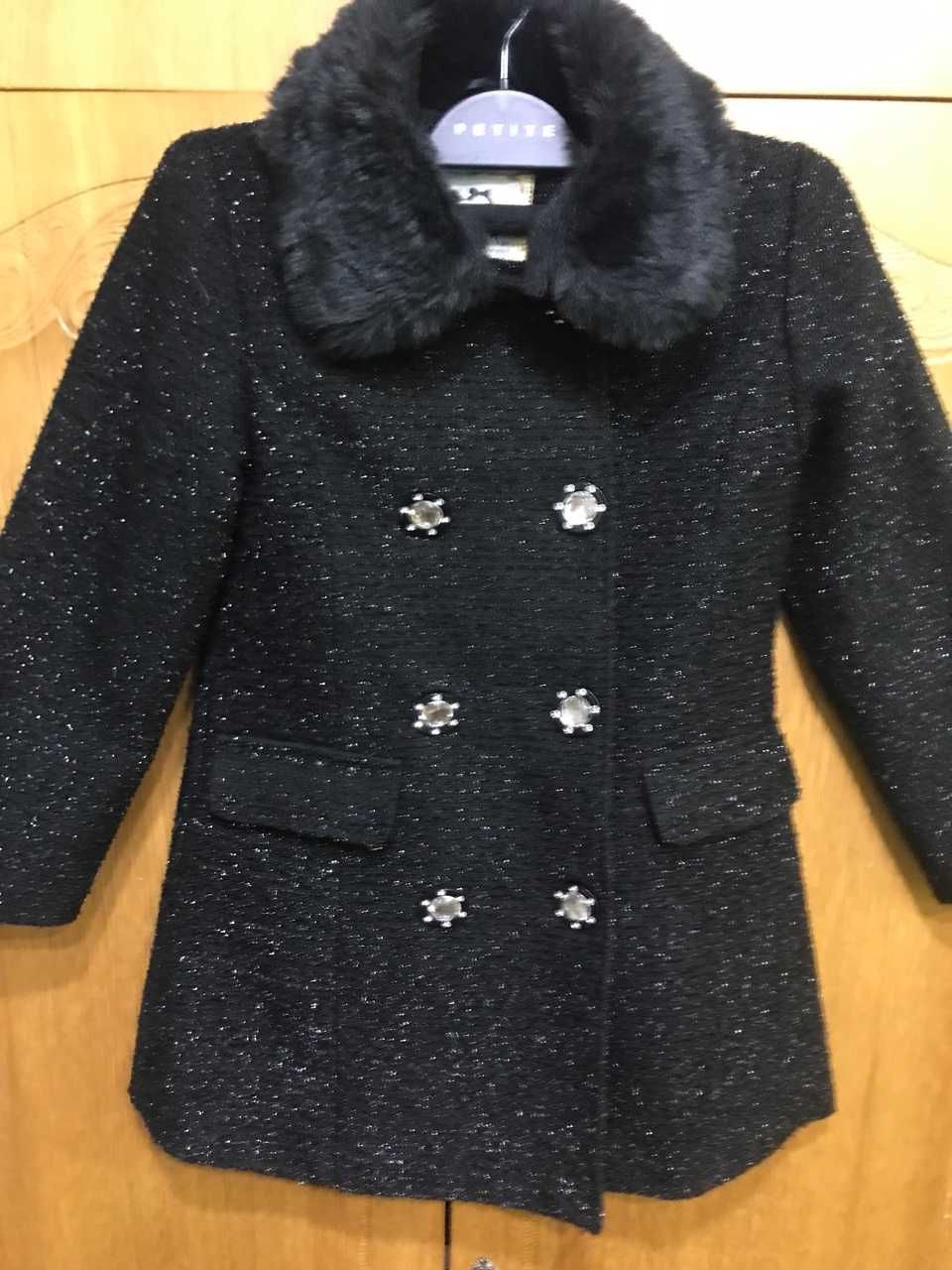 нарядное пальто, шубка искусственная для девочки 7-8 лет