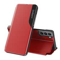 Eleganckie Etui Eco Leather View Case Samsung Galaxy S22+ - Czerwony