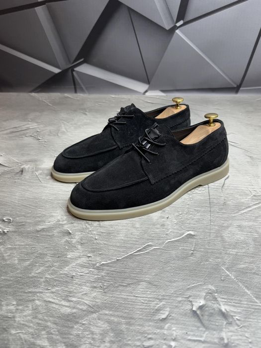 Кожаные лоферы 40-45 замш