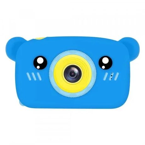 Цифровой детский фотоаппарат видеокамера ведмедик Teddy GM-24 Синий
