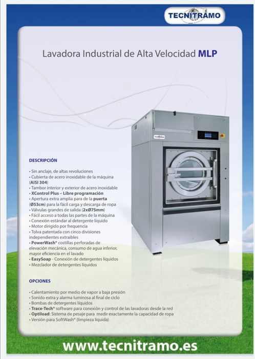 Máquina para lavandaria industrial e comerciais Tecnitramo Portugal