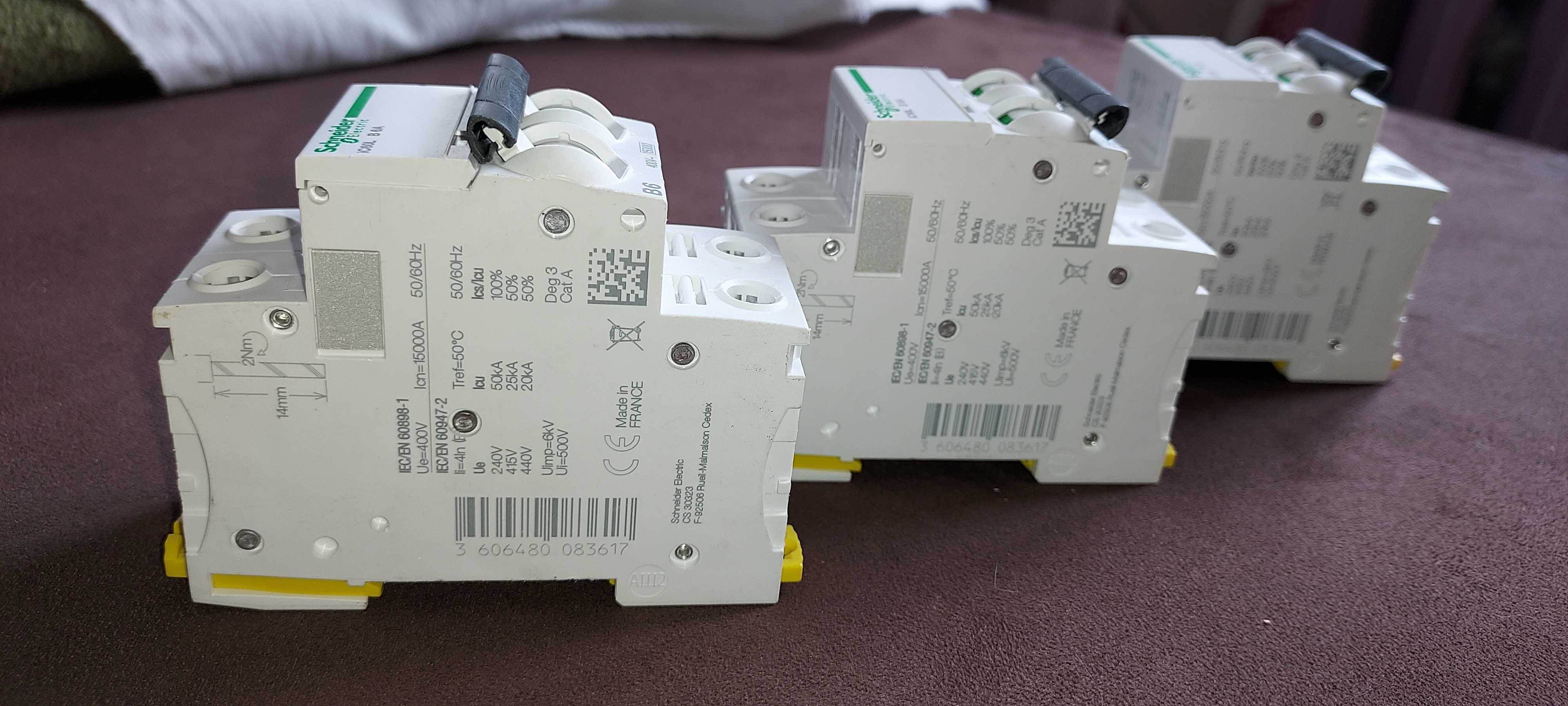 Wyłącznik nadprądowy 2P B 6A 15kA AC iC60L-B6-2 8szt.