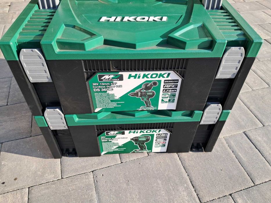 HIKOKI wkrętarka DS36DC+Zakrętarka WH36DC