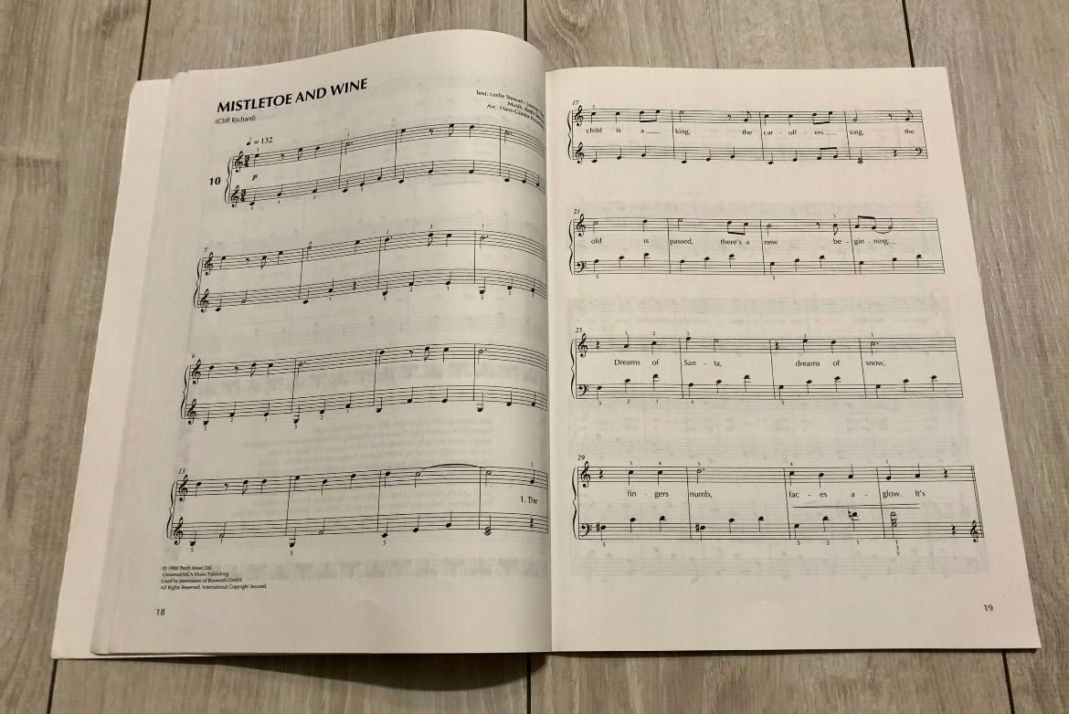 Nuty pianino fortepian Weihnachtsmelodien świąteczne kolędy